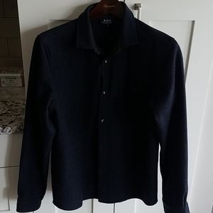 A.P.C. men's wool overshirt